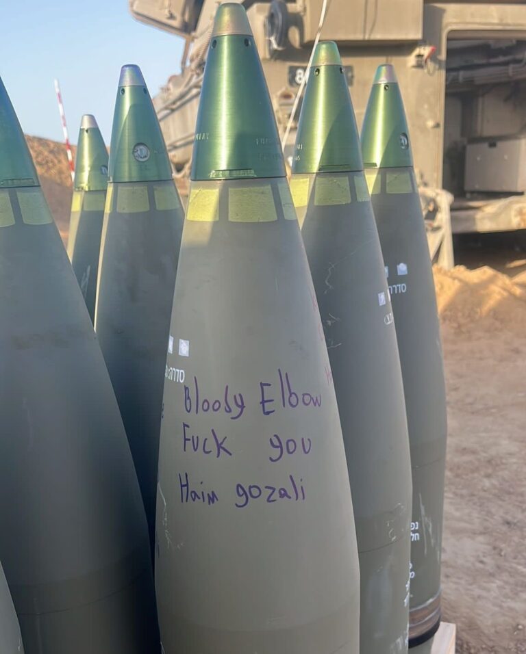 How Bloody Elbow got inscribed on munitions bound for Gaza
