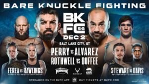 Broken orbital? Mike Perry and Eddie Alvarez get in wild brawl – BKFC 56 full results, fight video highlights