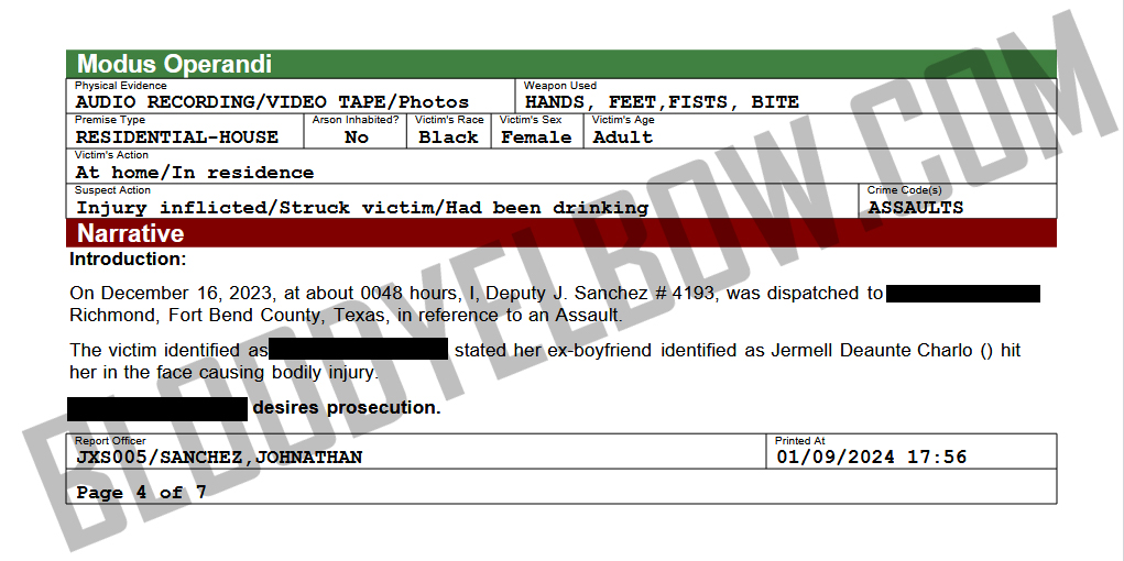 Jermell Charlo arrest record. Fort Bend County Sheriff.