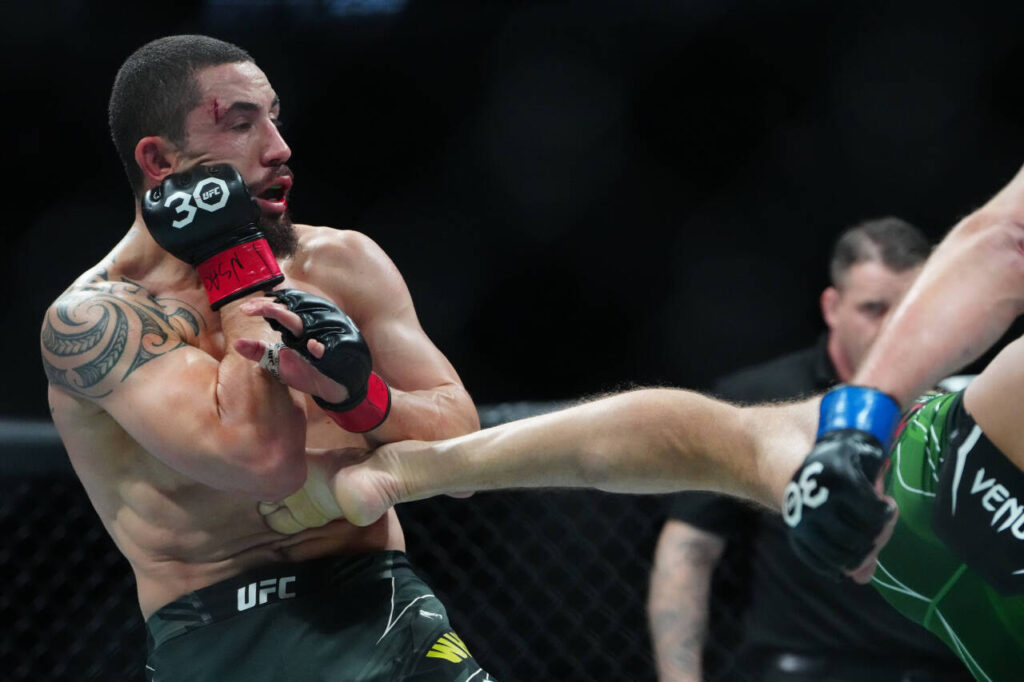 Robert Whittaker came back to win at UFC 298. MMA: UFC 290 - Whittaker vs Du Plessis Jul 8, 2023; Las Vegas, Nevada, USA; Robert Whittaker (red gloves) fights Dricus Du Plessis (blue gloves) during UFC 290 at T-Mobile Arena. Las Vegas T-Mobile Arena Nevada USA, EDITORIAL USE ONLY PUBLICATIONxINxGERxSUIxAUTxONLY 20230708_szo_cs1_0246
