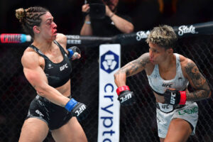 ‘Heart!’ – UFC 298: Pros react to Mackenzie Dern getting busted up by Amanda Lemos