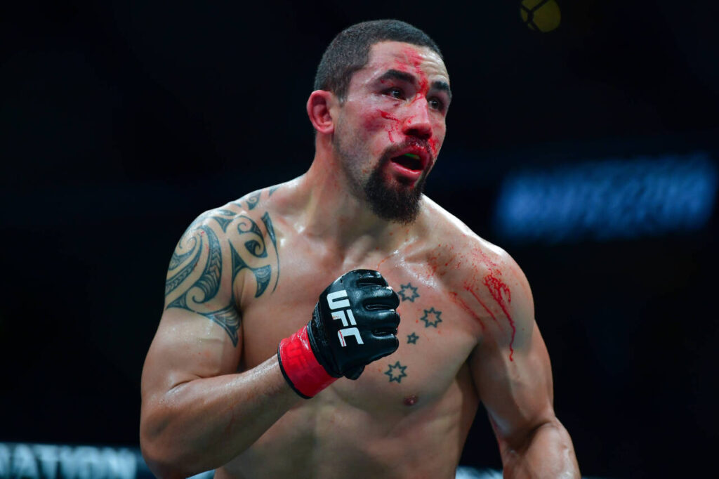 Where does Robert Whittaker sit at middleweight after his win on Saturday?