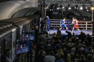 Underground boxing in Ukraine as war rages on