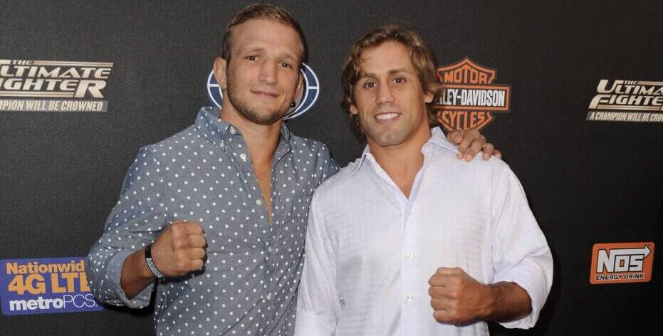 Sept. 9, 2014 - Los Angeles, California, U.S. - TJ Dillashaw, Urijah Faber attending the Premiere Party of Fox Sports 1's THE ULTIMATE FIGHTER held at the Lure Nightclub in Hollywood, California on September 9, 2014. 2014 - ZUMAl89